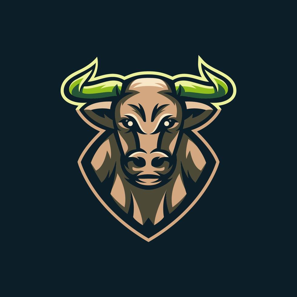 logotipo de bull e sport para los juegos de tu equipo vector