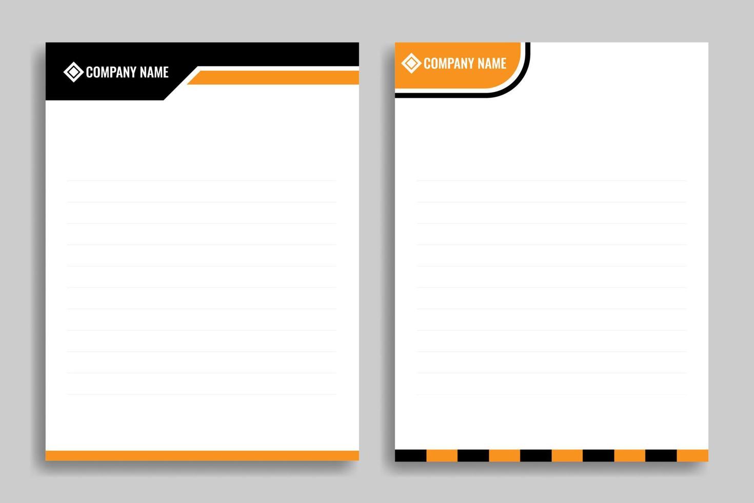 Letterheads. Great for companies, social institutions, communities etc vector