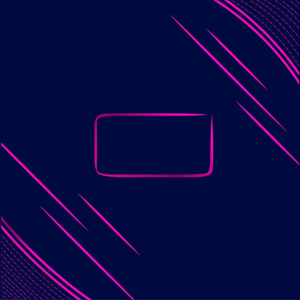 diseño colorido de arte de línea de tecnología de brillo de neón con fondo oscuro. ilustración vectorial abstracta. estilo púrpura azul y rosa. vector