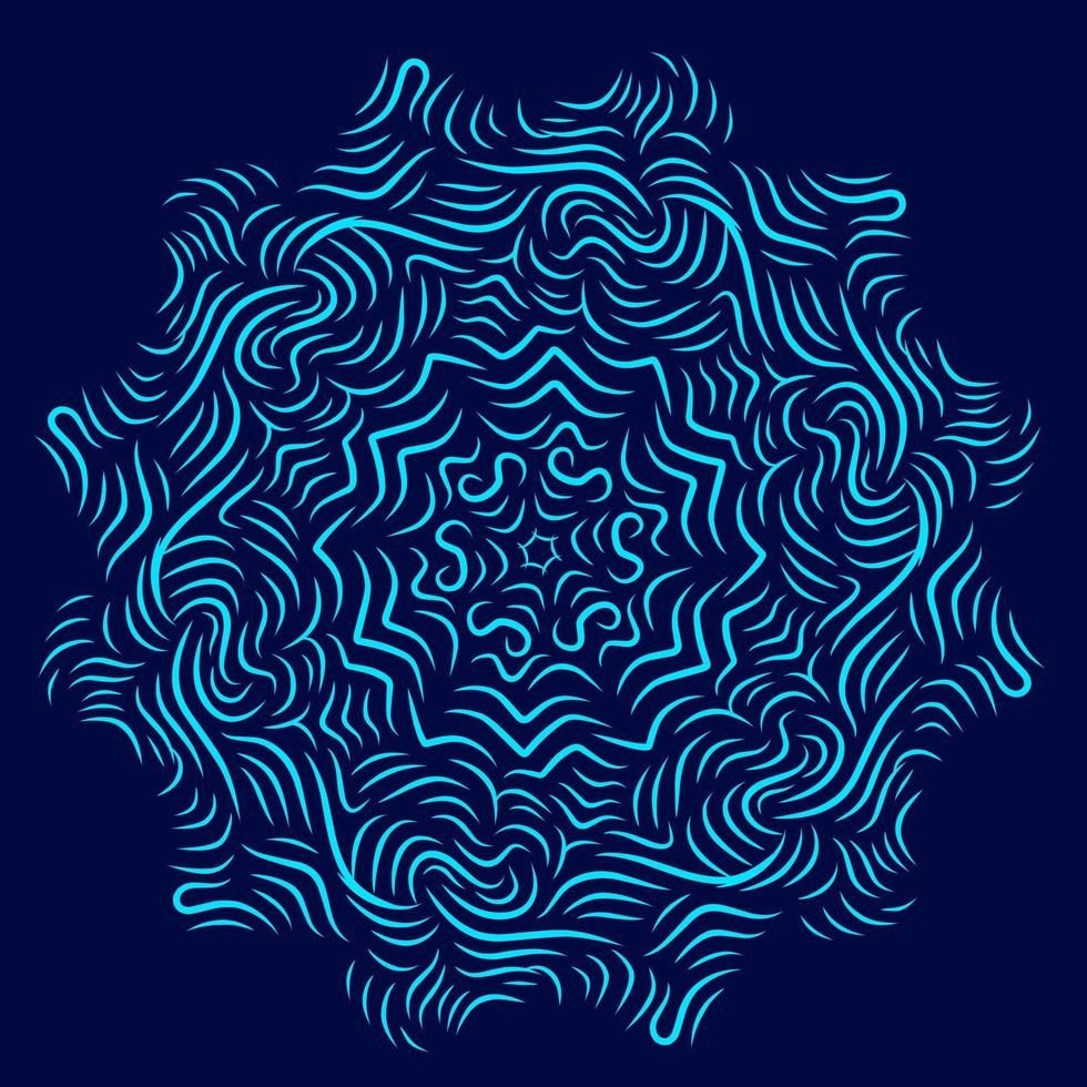 Luxury blue design with dark background. Abstract vector illustration.