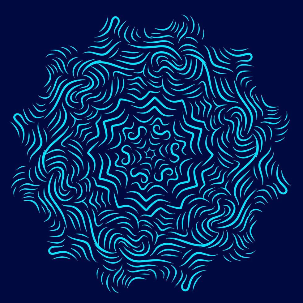 diseño azul de lujo con fondo oscuro. ilustración vectorial abstracta. vector