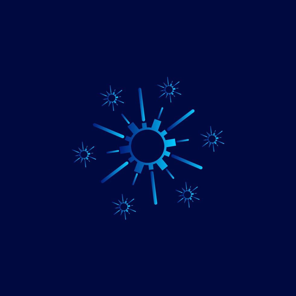 Luxury blue design with dark background. Abstract vector illustration.
