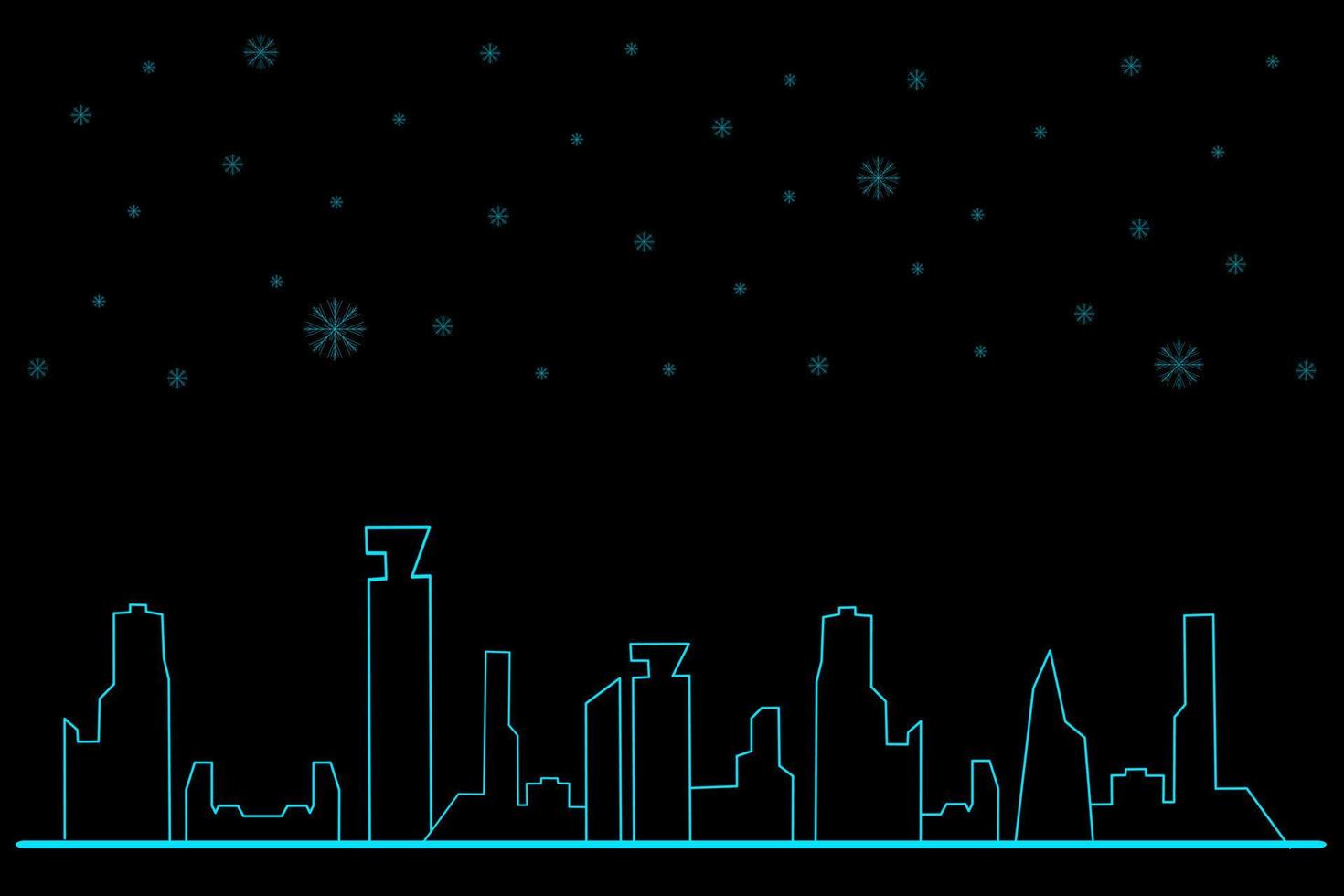ciudad oscura feliz navidad diseño vectorial de plantilla web. vector