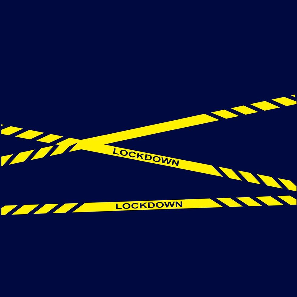 Lockdown house on pandemic line art logo colorful design with dark background. Abstract vector illustration.