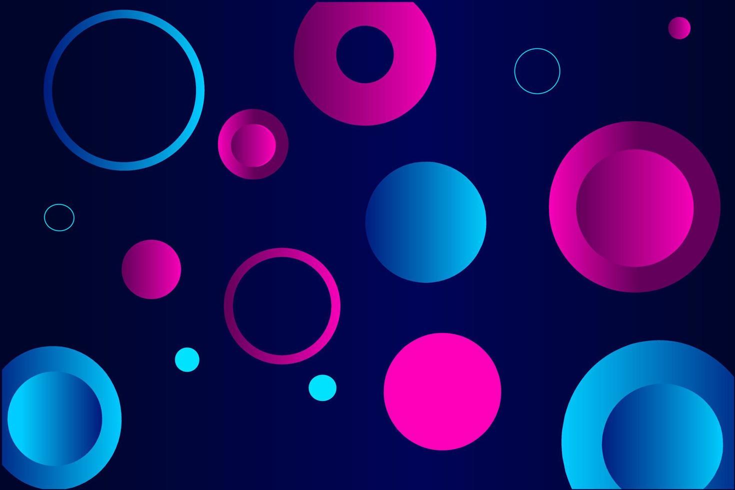 Neon glow technology line art colorful design with dark background. Abstract vector illustration. Blue and pink purple style.