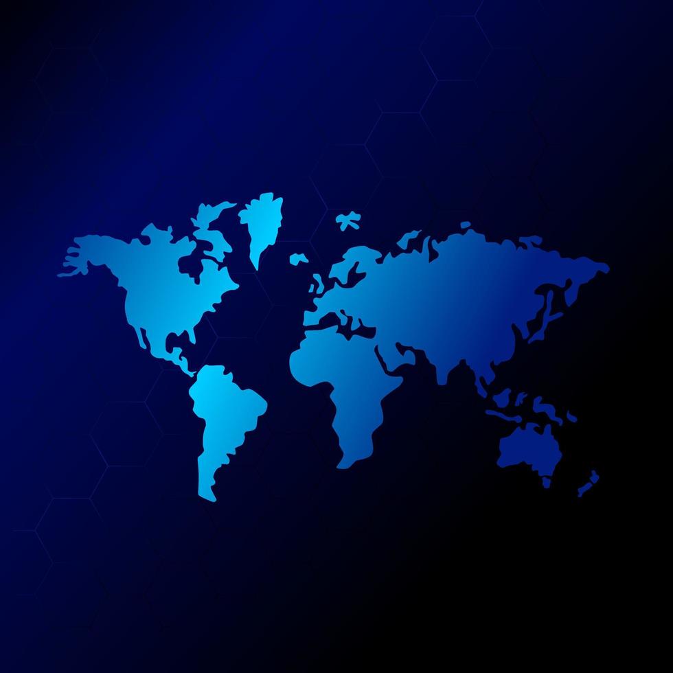 World map landpage website template vector background wallpaper.
