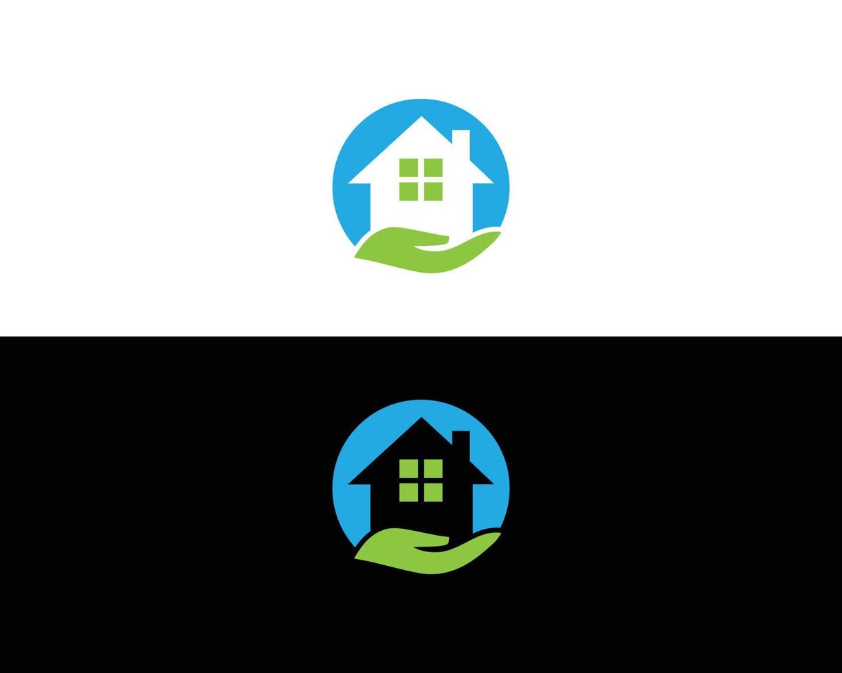 plantilla de diseño de logotipo inmobiliario, vector de concepto de diseño de logotipo de casa y edificio