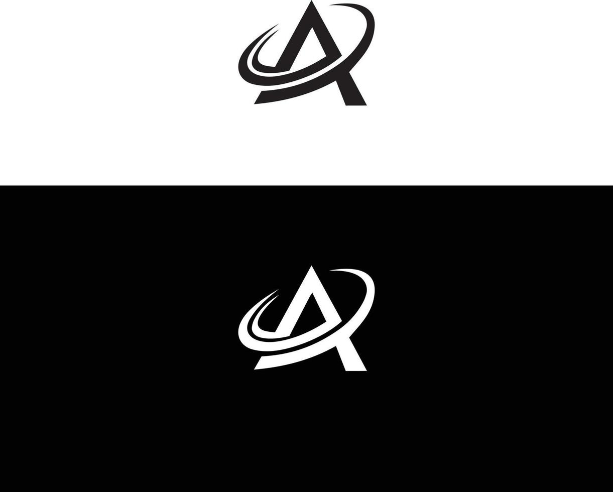 A Letter Logo Template Vector Icon Illustration Design.