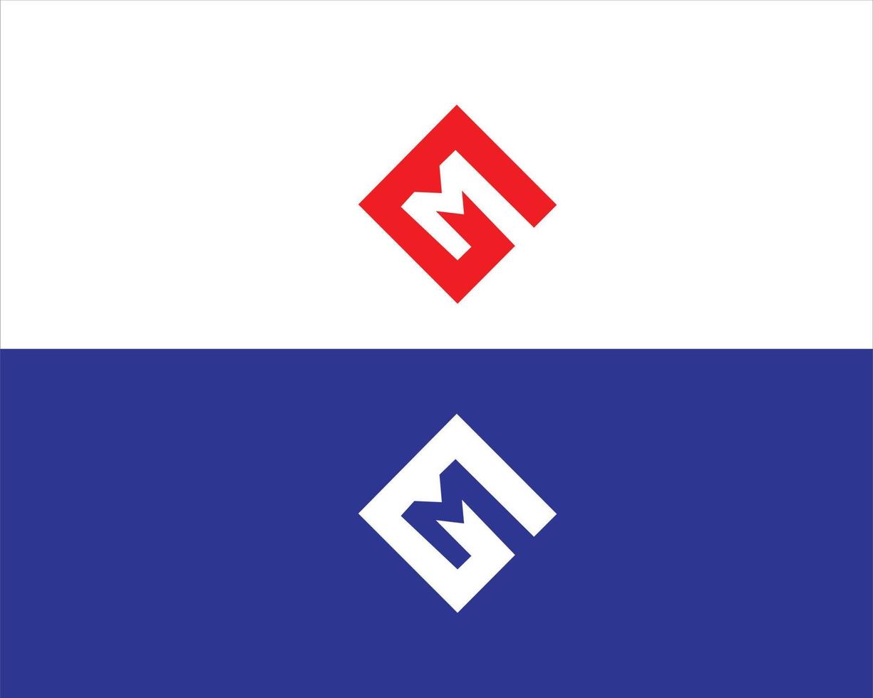 letra inicial mg y gm logotipo y diseño de iconos. vector