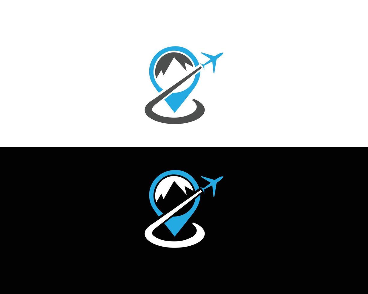 plantilla de diseño de logotipo e icono de viaje. vector
