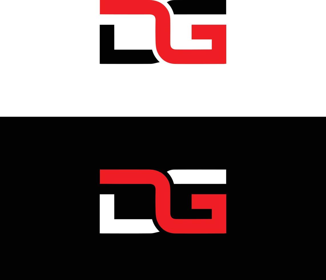 DG Abstract Letters Logo Monogram vector