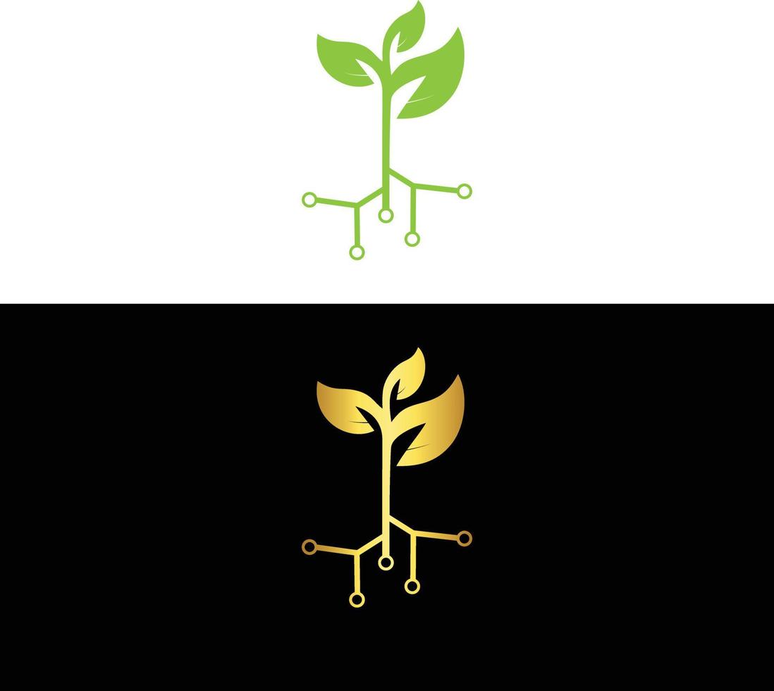 Software and IT tree logo for company. vector