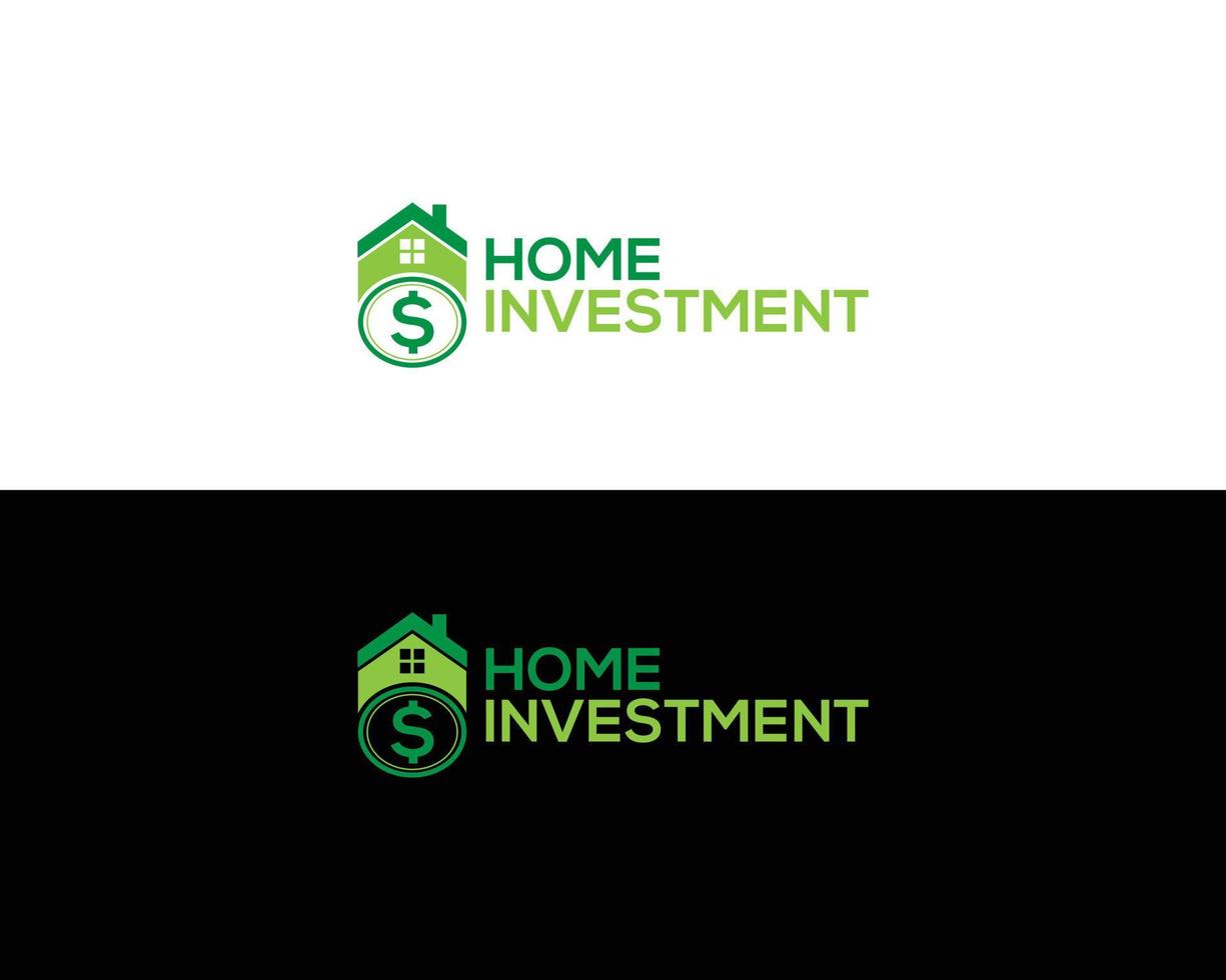 House Money And Dollar Logo Design Element Vector Template.