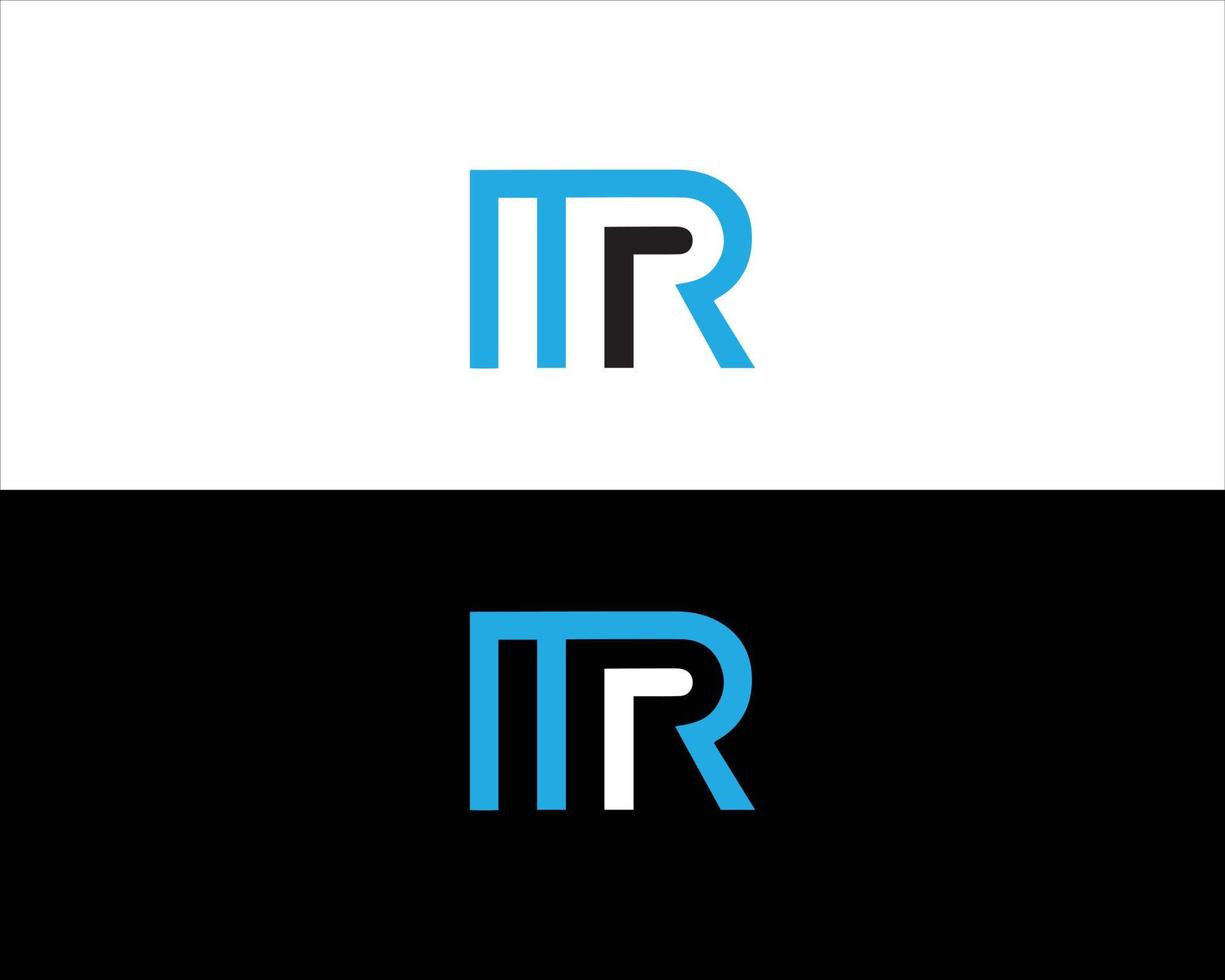 Letter MR And RM Logo Design Concept Vector. vector