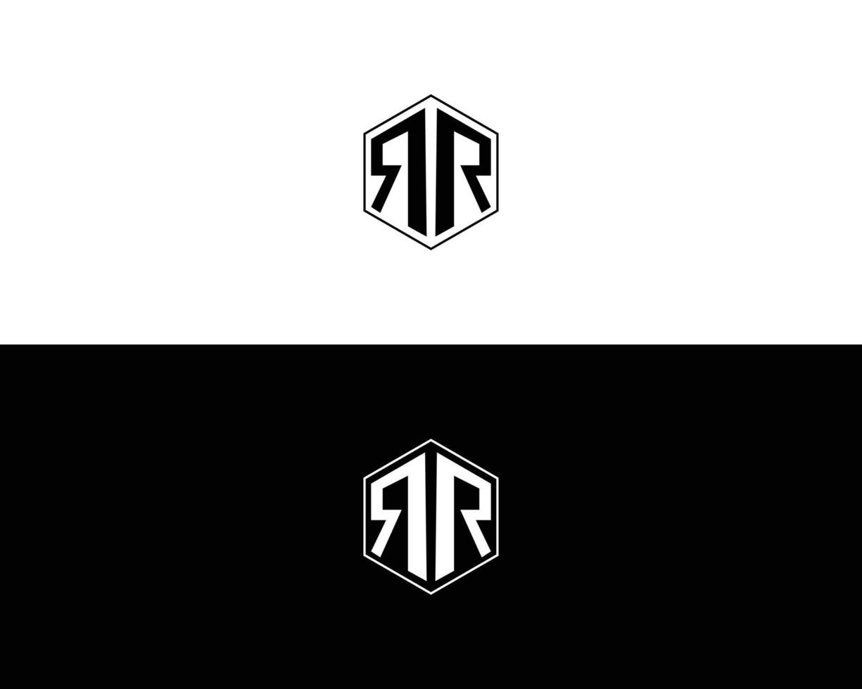 Diseño de elemento de vector de icono y logotipo de letra rr