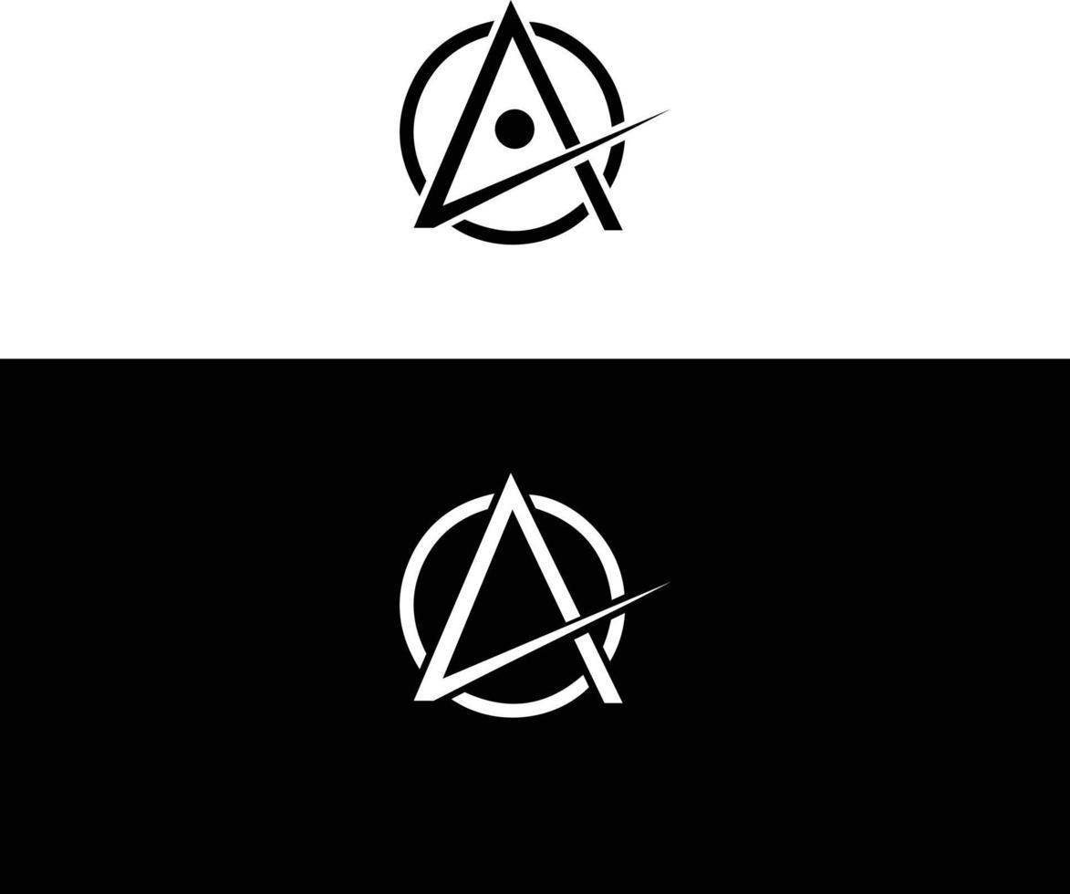 A Letter Logo Template Vector Icon Illustration Design.