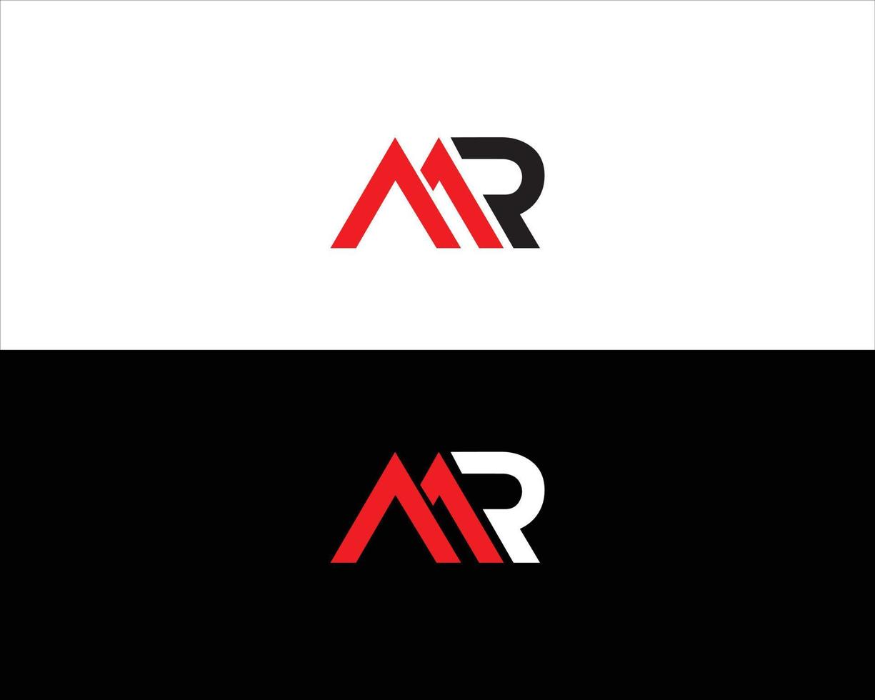 letter MR icon and logo design concept. vector