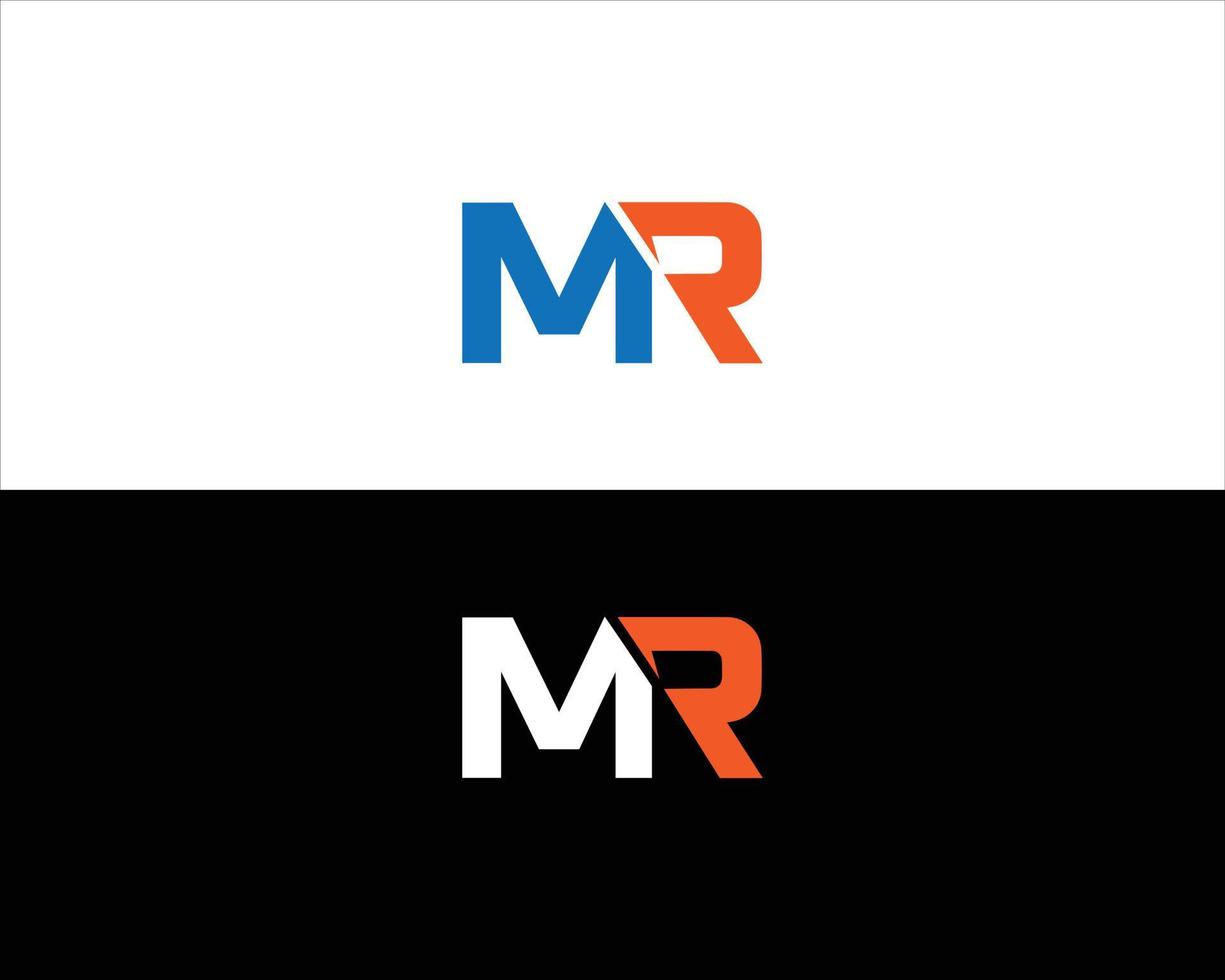 letter MR icon and logo design concept. vector