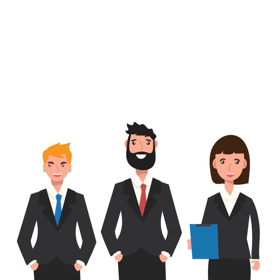 Business People teamwork ,Vector illustration cartoon character. vector