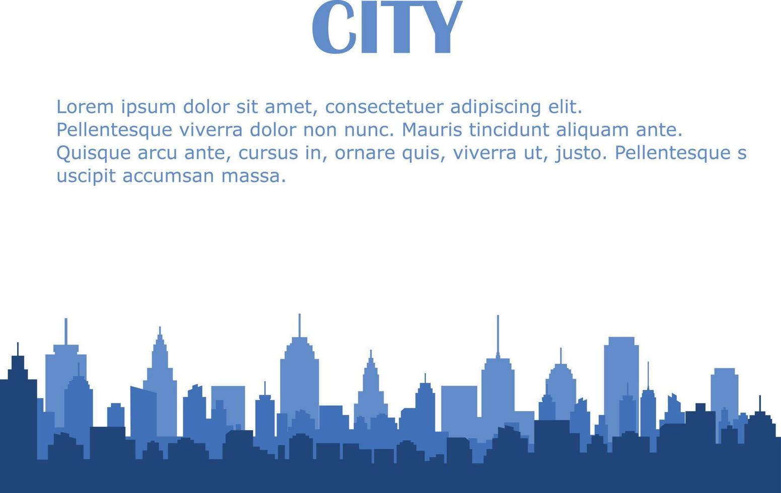 Modern City Skyline Vector illustration