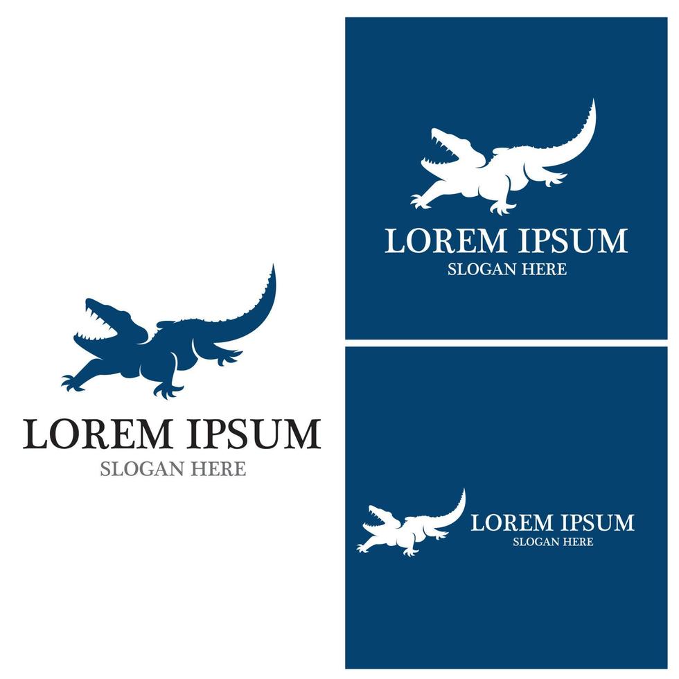 Crocodile logo vector template illustration