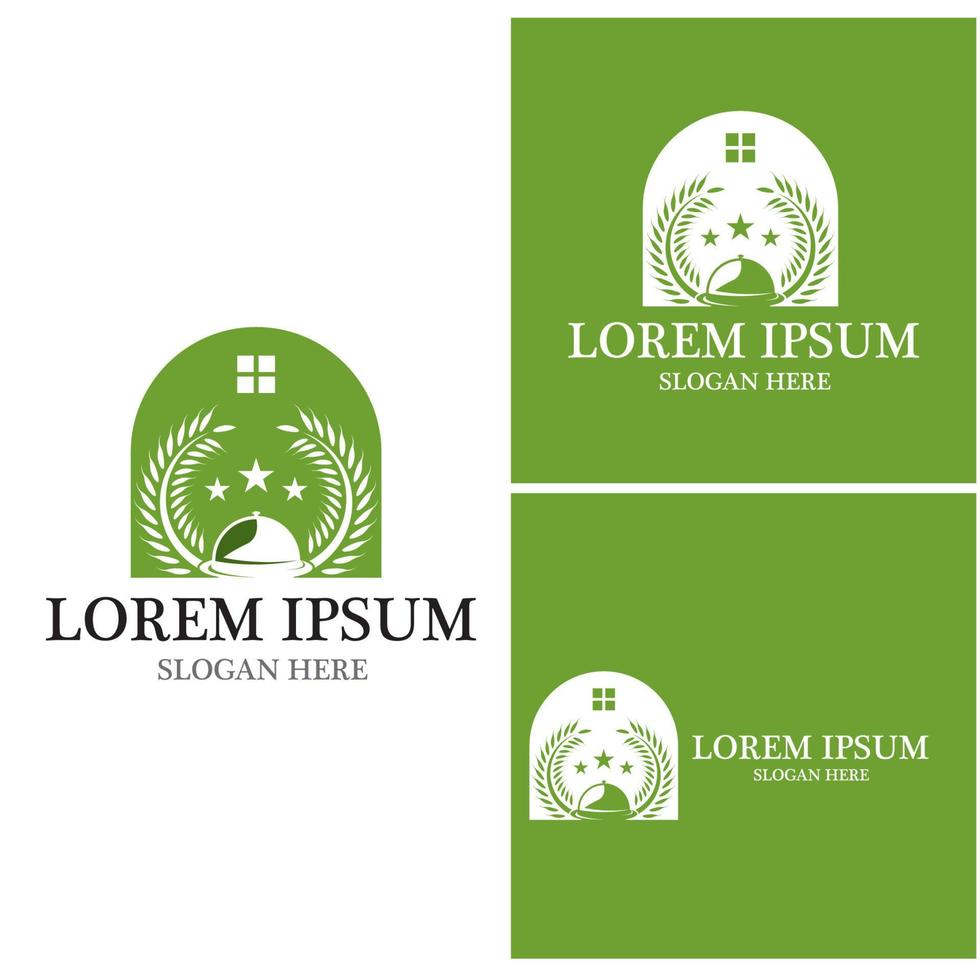 Restaurant icon logo vector template