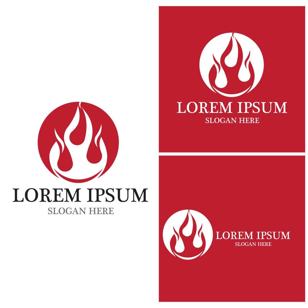 Fire flame icon and symbol vector illustration