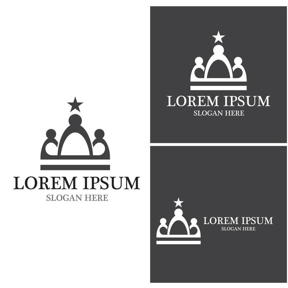 Crown Logo Template vector icon