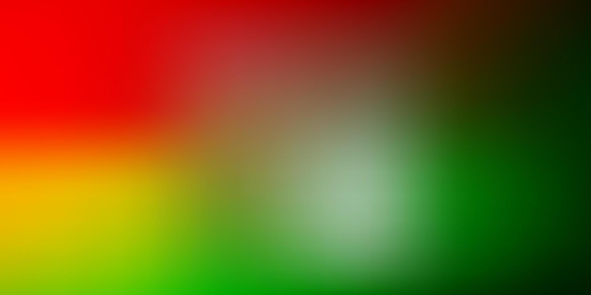 textura de desenfoque abstracto de vector verde claro, rojo.