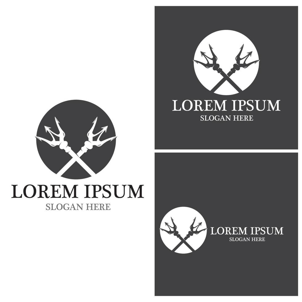 Trident Logo Template vector icon