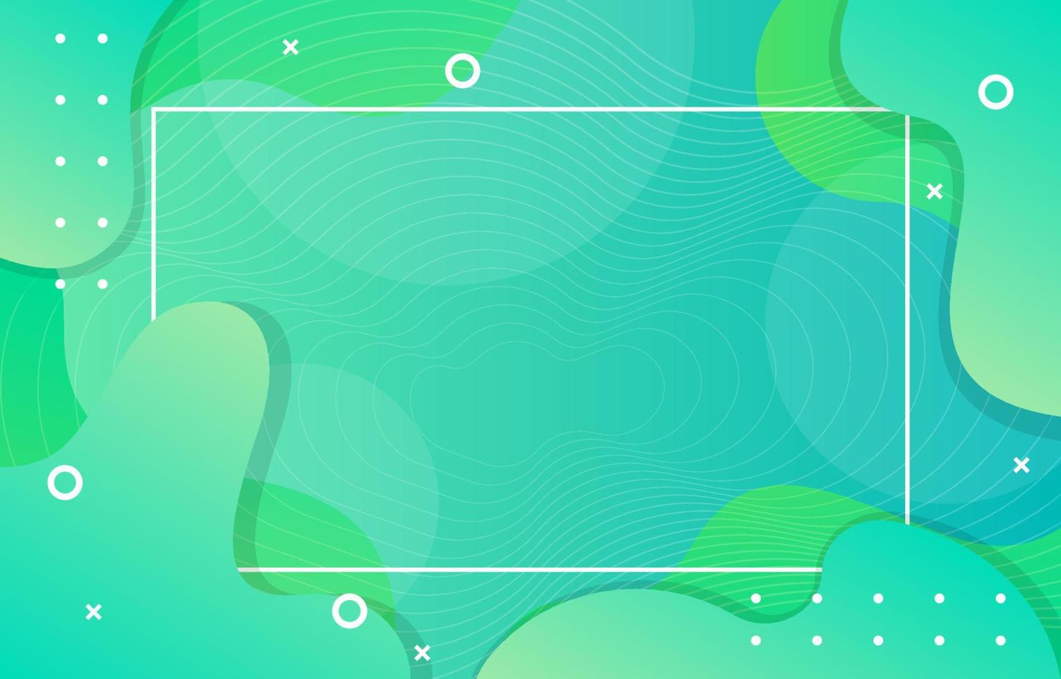 Mint Green Abstract with Circle and Fluid Style vector