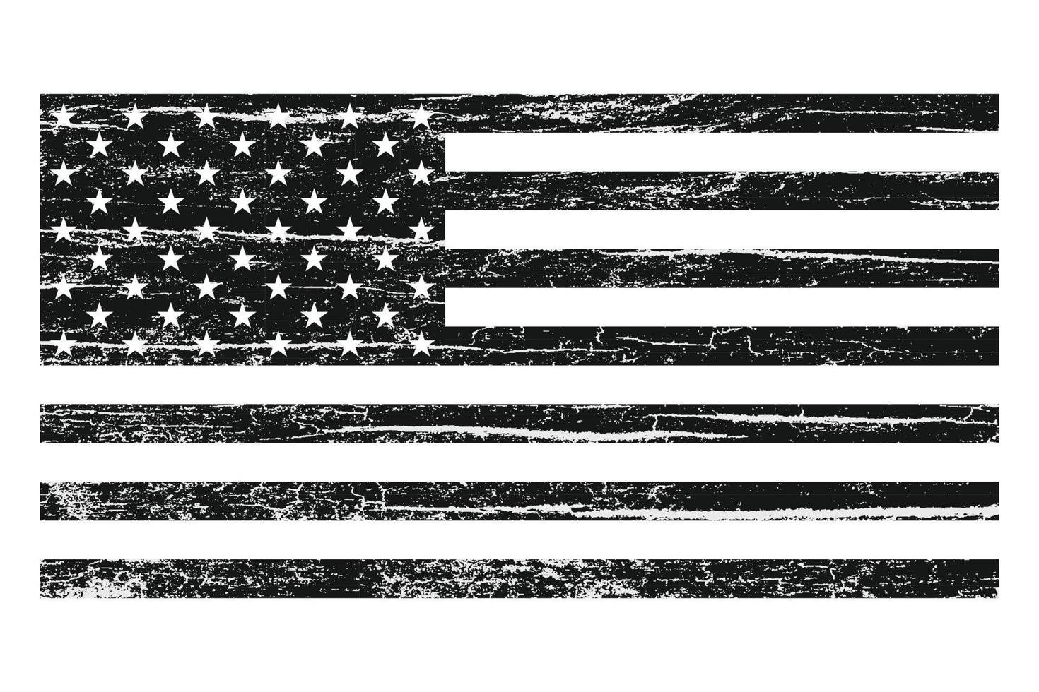 Vector of the distressed American flag.