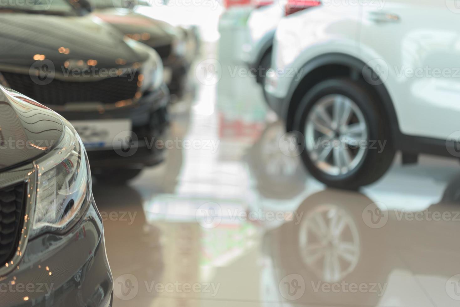 Automobile in sales salon photo