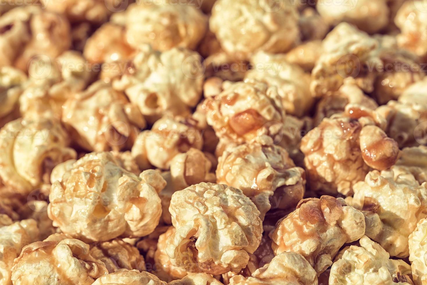 Popcorn on the table photo