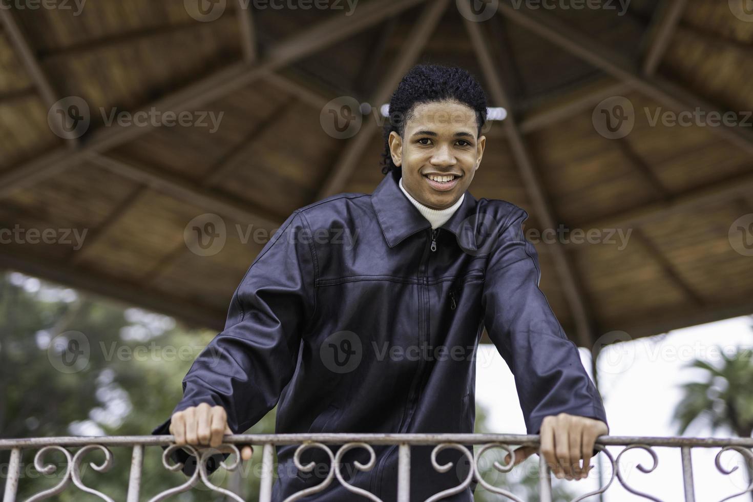 Portrait of a happy african american photo