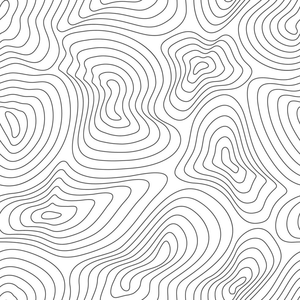 Topographic map, topographer seamless pattern, typography linear background for mapping and audio equalizer backdrop. Vector illustration