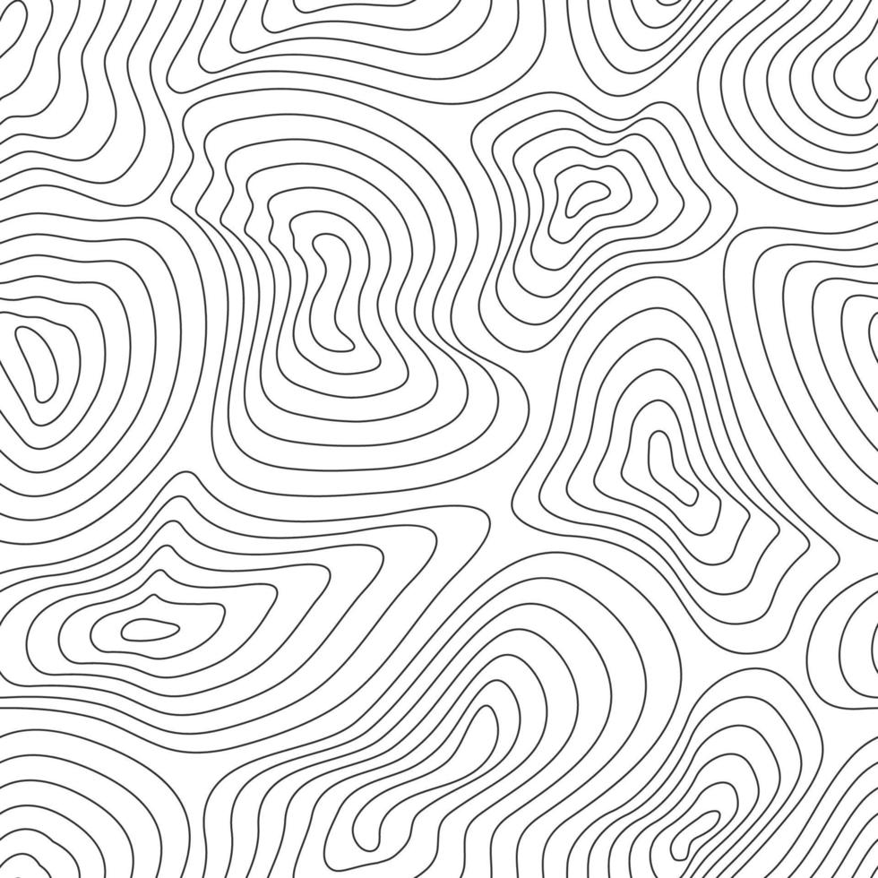 Topographic map, topographer seamless pattern, typography linear background for mapping and audio equalizer backdrop. Vector illustration