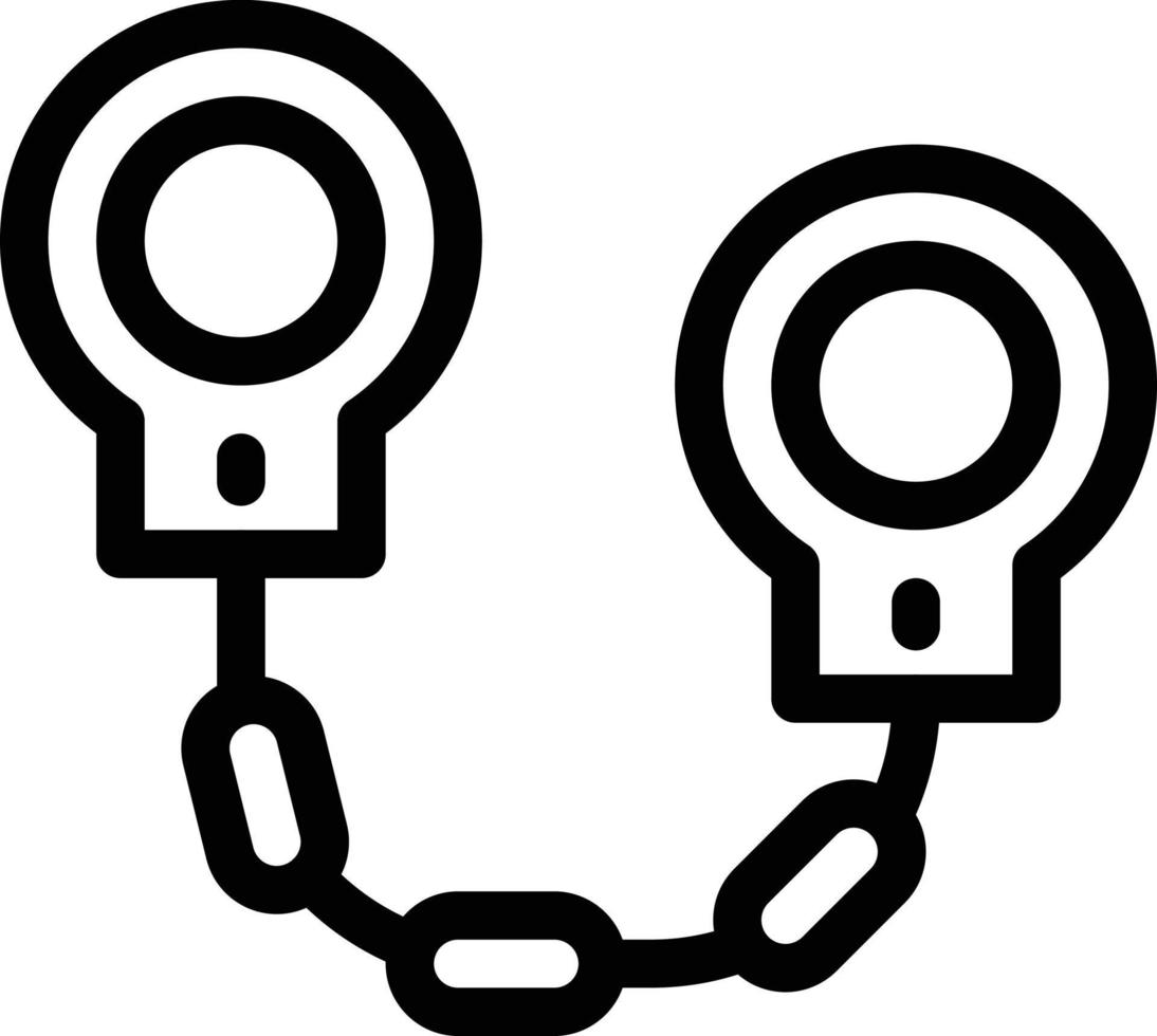 Hand cuffs vector illustration on a background.Premium quality symbols.vector icons for concept and graphic design.