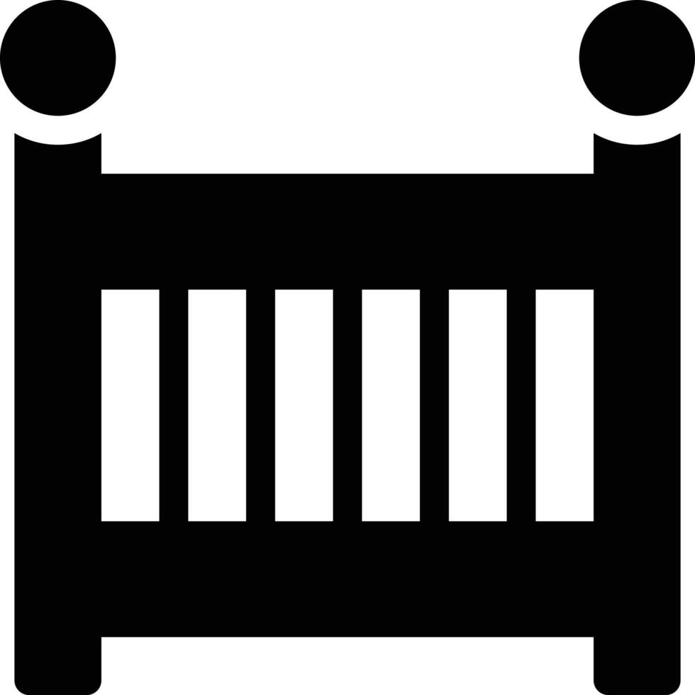 baby bed vector illustration on a background.Premium quality symbols.vector icons for concept and graphic design.