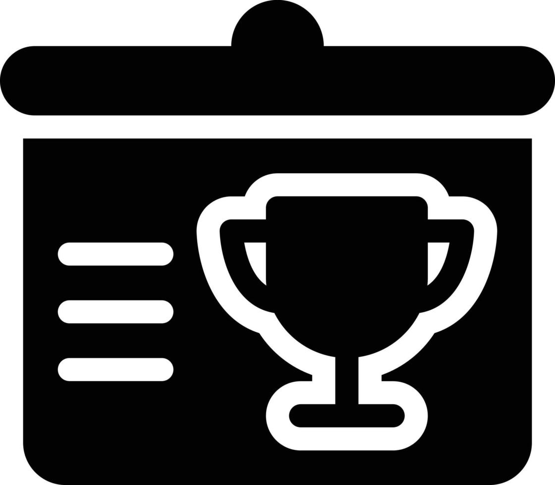 ilustración de vector de trofeo en un fondo. símbolos de calidad premium. iconos vectoriales para concepto y diseño gráfico.