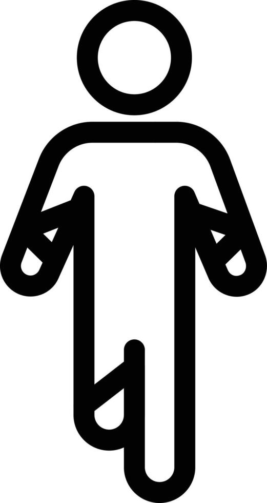 disable person vector illustration on a background.Premium quality symbols.vector icons for concept and graphic design.