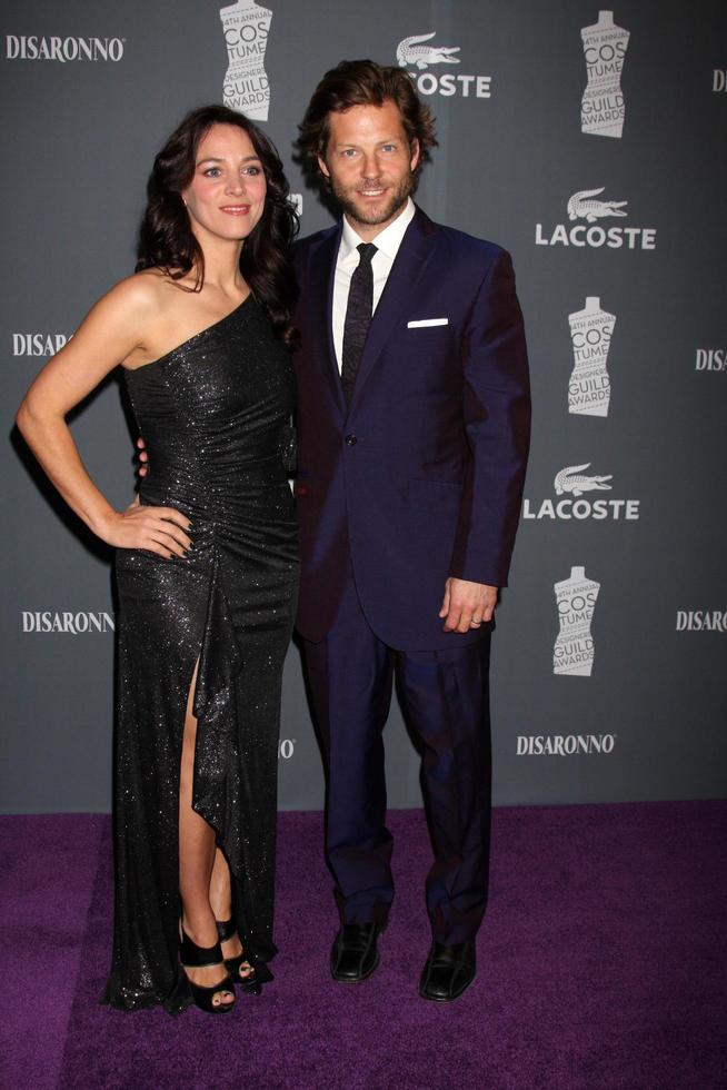 LOS ANGELES, FEB 21 - Jamie Bamber arrives at the 14th Annual Costume Designers Guild Awards at the Beverly Hilton Hotel on February 21, 2012 in Beverly Hills, CA photo