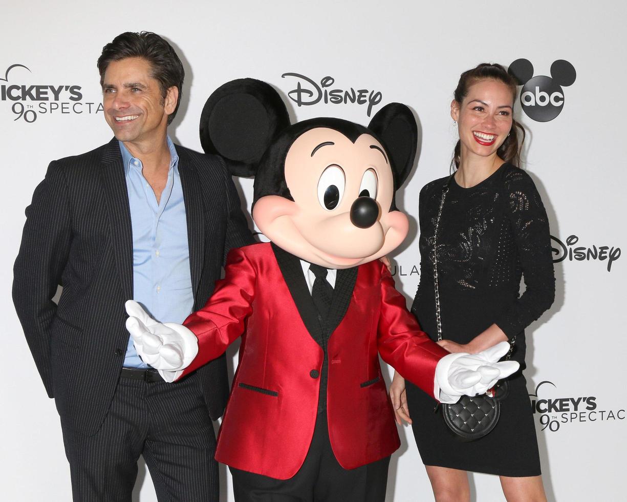 LOS ANGELES OCT 6 - John Stamos, Mickey Mouse, Caitlin McHugh at the Mickey s 90th Spectacular Taping at the Shrine Auditorium on October 6, 2018 in Los Angeles, CA photo