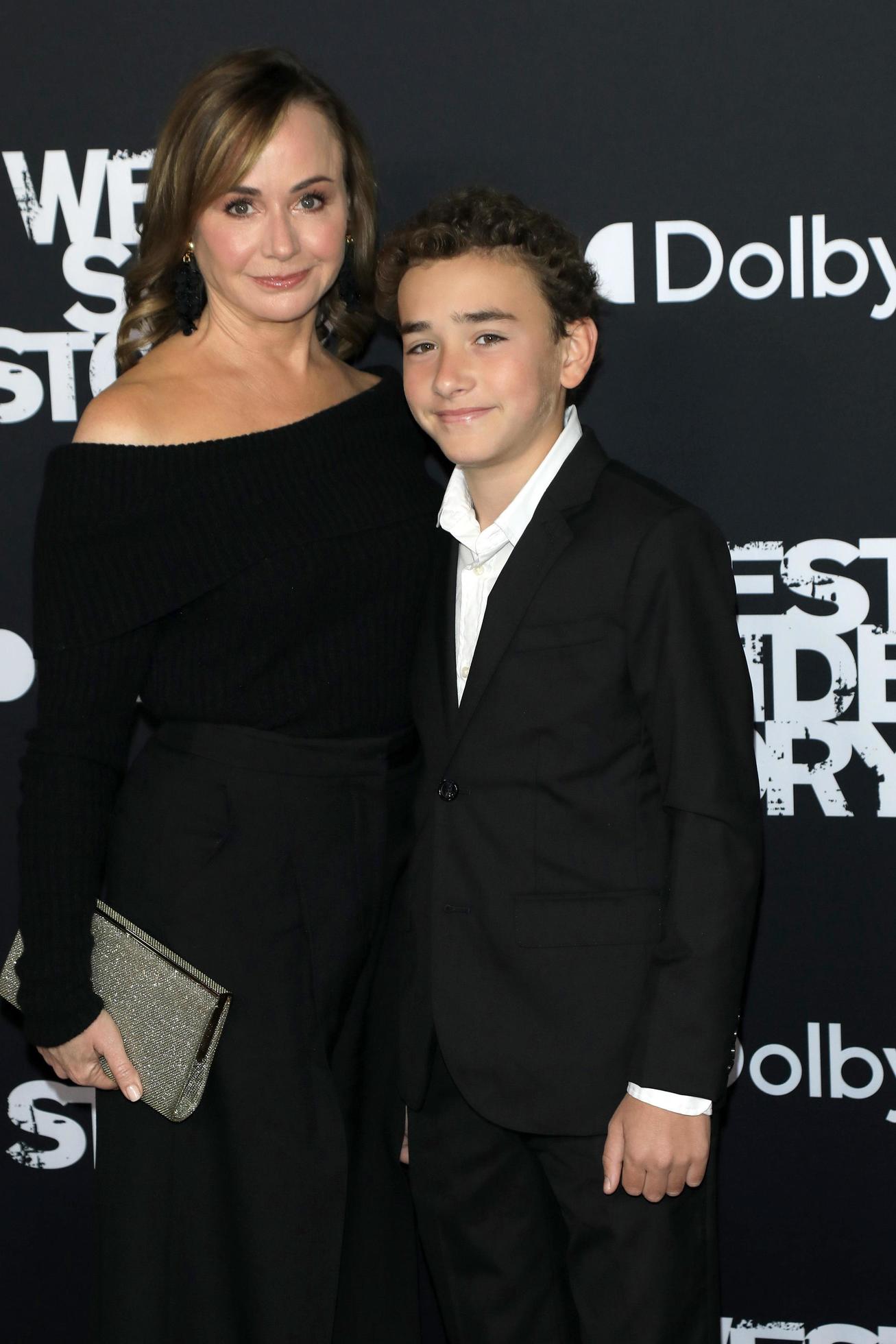 LOS ANGELES DEC 7 - Kristie Macosko Krieger, son at the West Side Story