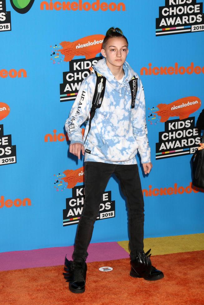 LOS ANGELES   MAR 24 - Russell Horning, The Backpack Kid at the 2018 Kids Choice Awards at Forum on March 24, 2018 in Inglewood, CA photo