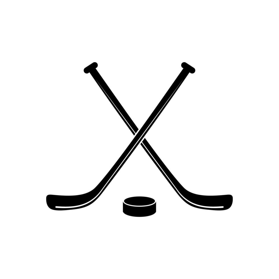 hockey stick icon logo vector