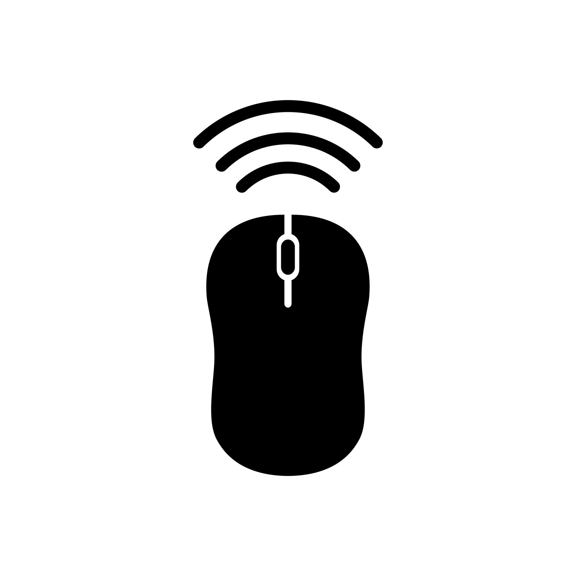 Wireless mouse icon vector. Isolated contour symbol illustration Stock  Vector Image & Art - Alamy