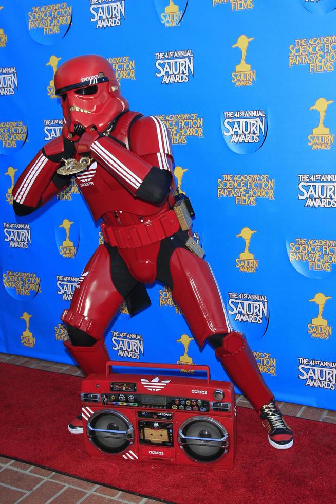LOS ANGELES  JUN 25 - Billy Stryder, Cosplayer, Hip Hop Trooper at the 41st Annual Saturn Awards Arrivals at the The Castaways on June 25, 2015 in Burbank, CA photo