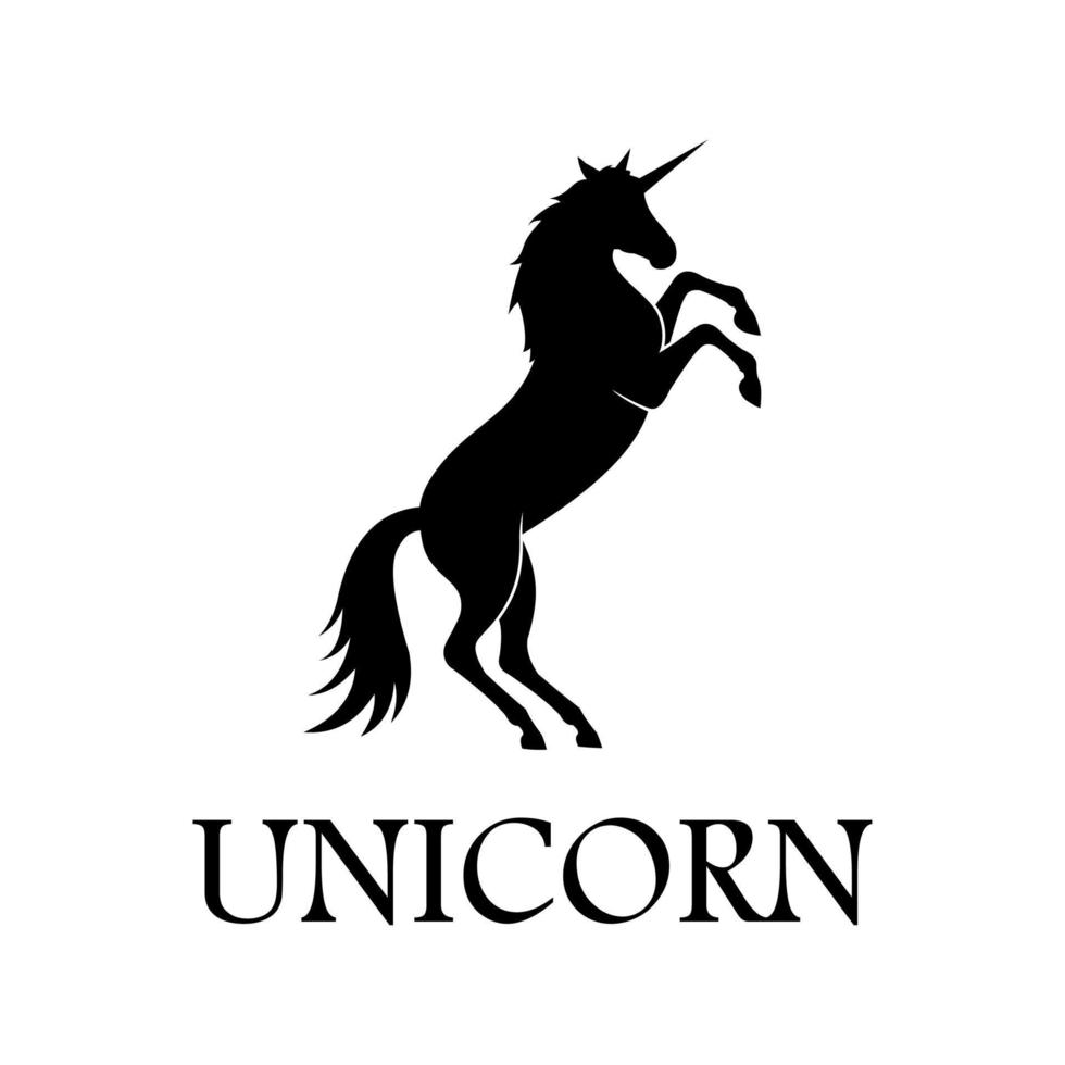 logotipo vectorial de unicornio vector