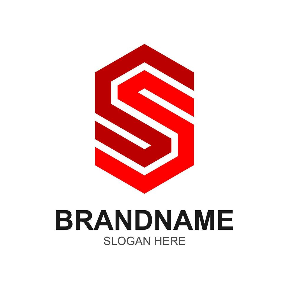double letter S logo vector